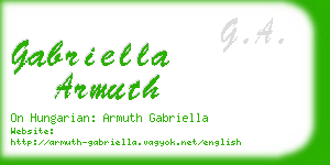 gabriella armuth business card